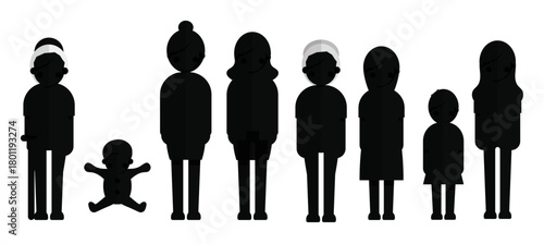 grow up female svector illustration