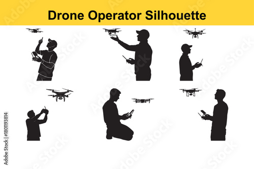 Drone Operator Silhouette