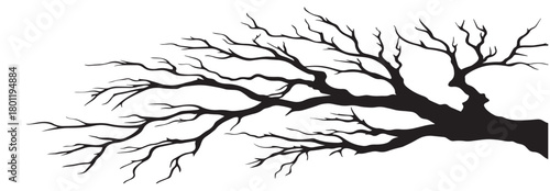 Halloween Branch tree simple silhouette