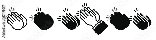 Hands Clapping vector illustration.
