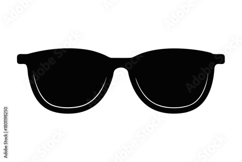 sunglasses silhouette vector, eyewear black symbol