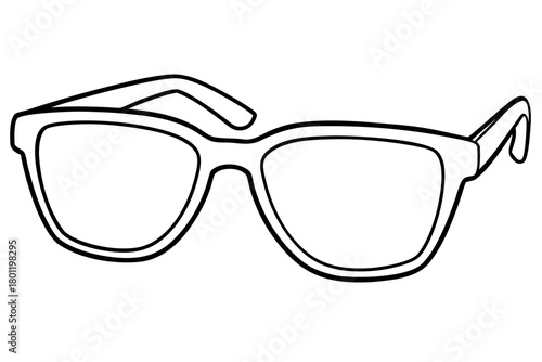 glasses line art vector, sunglasses outline icon