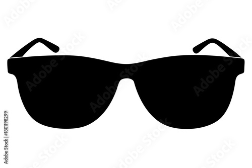 sunglasses silhouette vector, eyewear black symbol