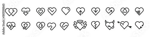 heart icon vector illustration.