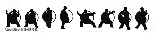 tai chi vector illustration