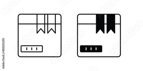 Products set icon with white background vector stock illustration