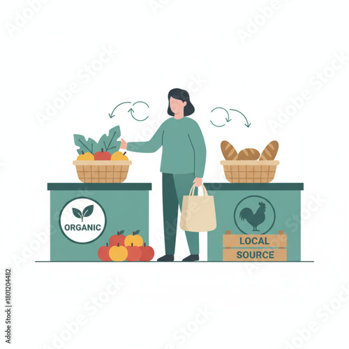 Organic and Sustainable Food Shopping