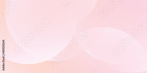 Banner background, pastel colorful, pink and orange gradations, circle abstract background vector illustation eps10