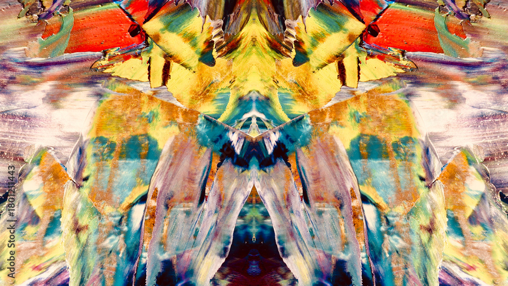 Fototapeta premium Abstract art background . Hand painting artwork on canvas .