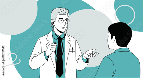 Medical Consultation Demonstrates Doctor's Care for Patient's Health and Wellness