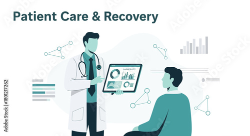 Medical Professional Explaining Results To Patient Demonstrating Modern Healthcare Approach