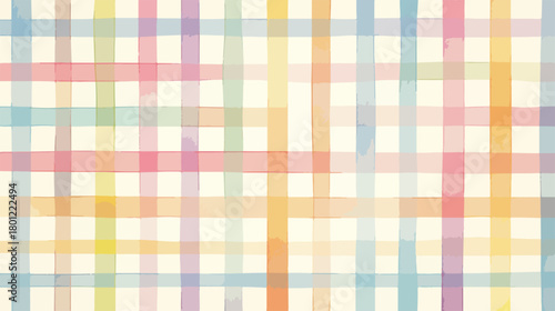 Pastellfarbenes kariertes Muster im Aquarell-Stil als süßer, heller Hintergrund für Designprojekte.