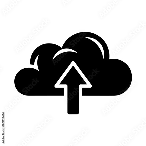 Effortless ascension A clear arrow ascends toward cloud embodying digital advancement and connection with clean