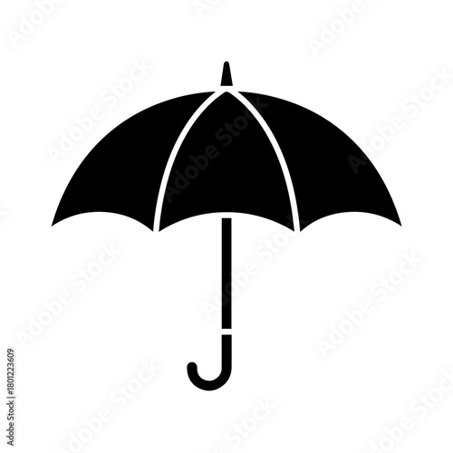 Shielding from life s storms a resilient umbrella embodies protection and security minimalist black and white design