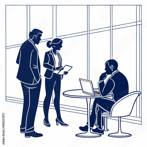 business people in office