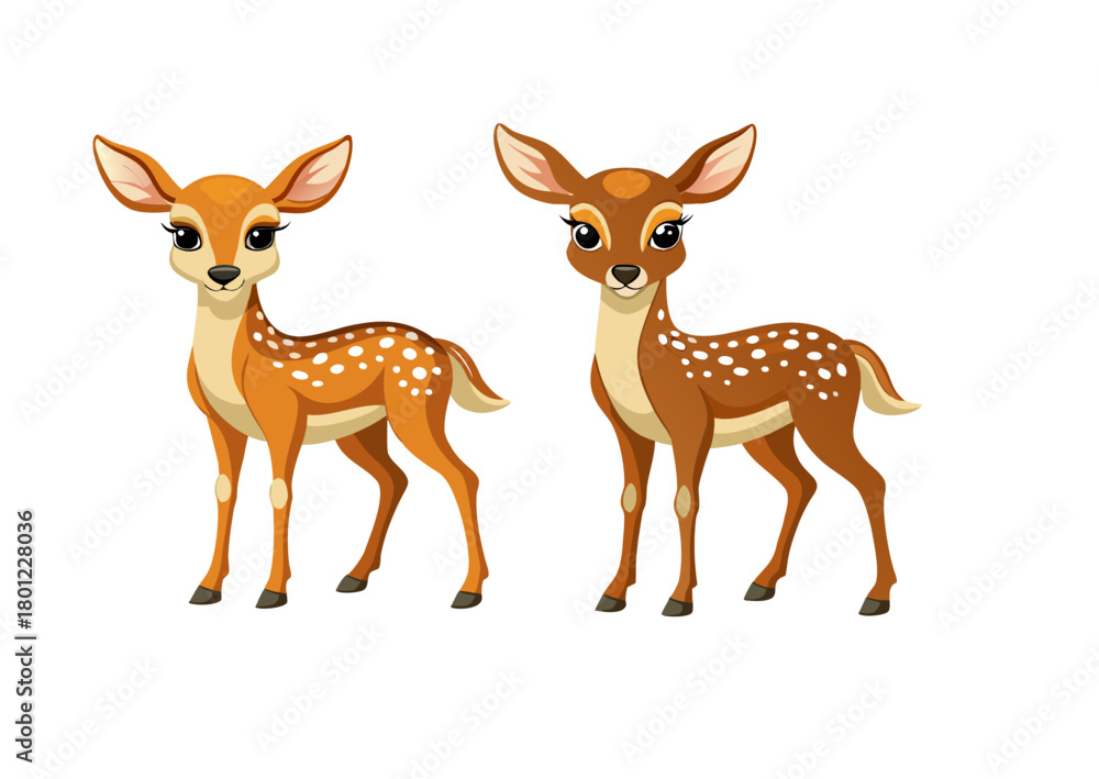 Fototapeta premium set of deer