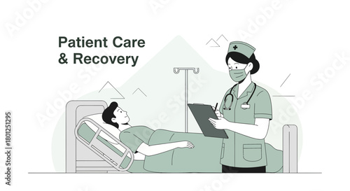 Medical Professionals At Hospital Caring Patient Undergoing Healthcare Treatment And Recovery