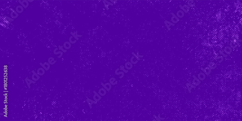 Purple halftone pattern. Retro comic gradient background. Violet pixelated dotted texture overlay.