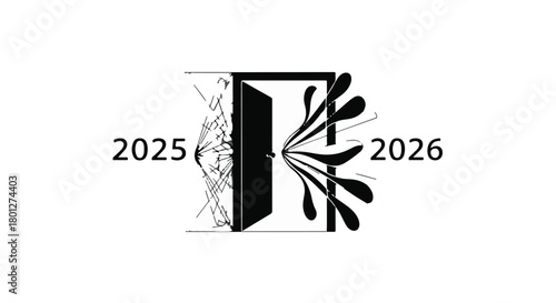 Stepping from 2025 into the bright unknown of 2026 through an open door