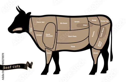 牛肉の部位の名称　英語表記
