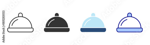 Platter Icon Set. Designed In Multi Style