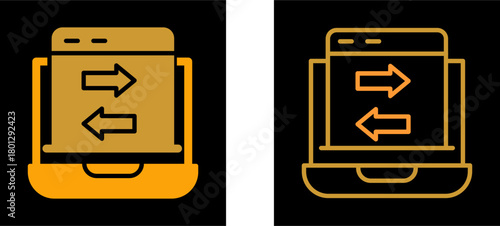 Data Transfer Vector Icon