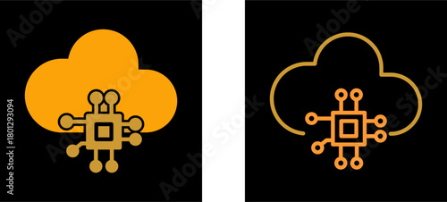 Cloud Computing Vector Icon