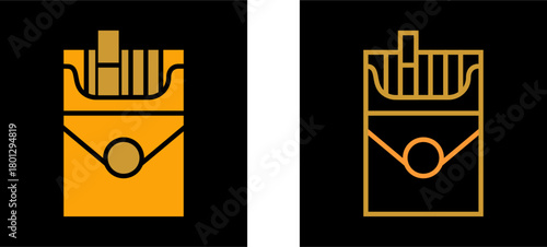 Cigarette Pack Vector Icon