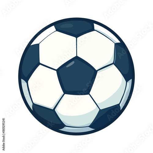 soccer ball cartoon flat illustration