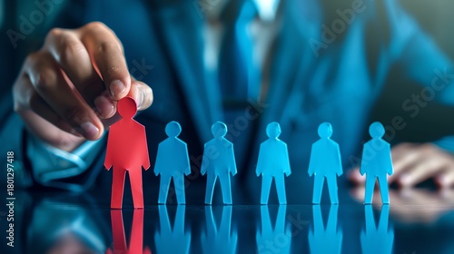 Business selection process represented creatively.