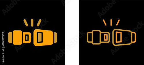 Seat Belt Vector Icon