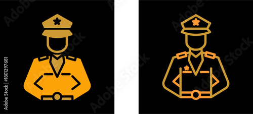 Police Man Vector Icon