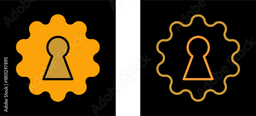 Key Hole Vector Icon