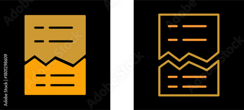 Corrupted List Vector Icon