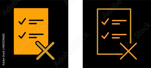 Fake List Vector Icon
