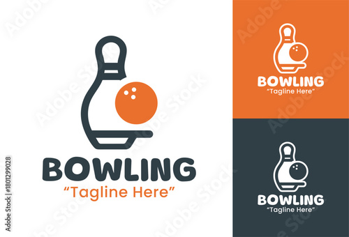 Bowling Logo Fun & Playful Design for Youth