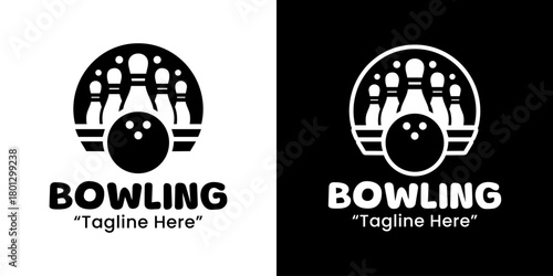 Bowling Logo Vibrant & Colorful Sports Identity