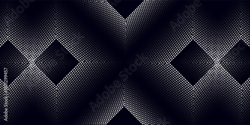 3D blue techno abstract background overlap layer on dark space with glowing dots shape decoration. Modern graphic design element dotted line style concept for banners, flyer, card, or brochure cover