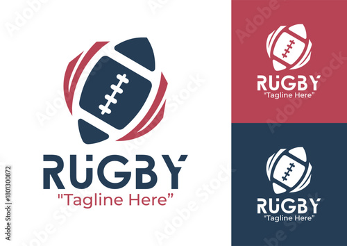 Rugby Logo Vintage and Classic Emblem for Traditional Teams