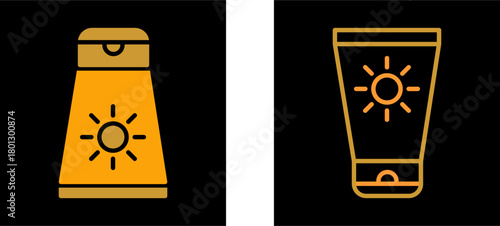 Sun Cream Vector Icon