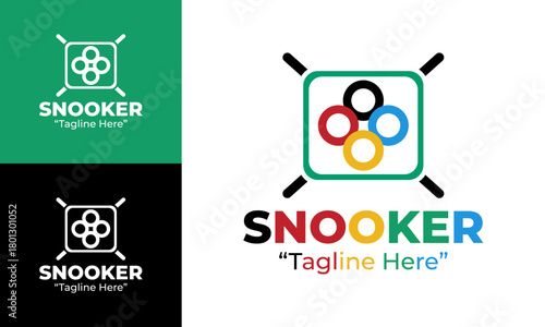 Snooker Logo Modern and Sleek Design for Clubs