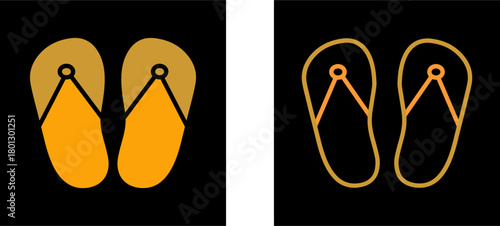 Slippers Vector Icon