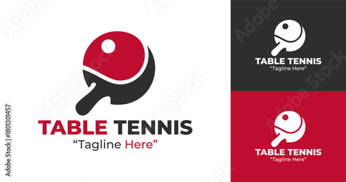 Table Tennis Logo Modern and Sleek Design for Teams
