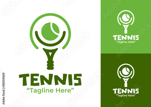 Tennis Logo Elegant and Refined Design for Professional Events