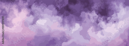 Sfumature di viola e rosa creano un'atmosfera eterea e sognante, evocando nuvole astratte e astratte.