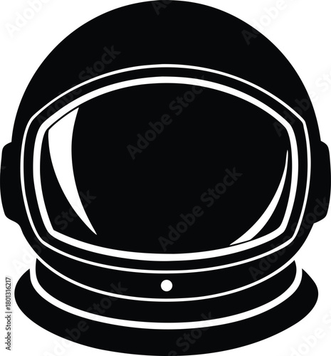 Space helmet graphic for t-shirt design, vector illustration for science or space theme apparel merchandise