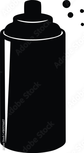 DIY paint can vector graphic, symbol for home improvement, crafts, or restoration projects