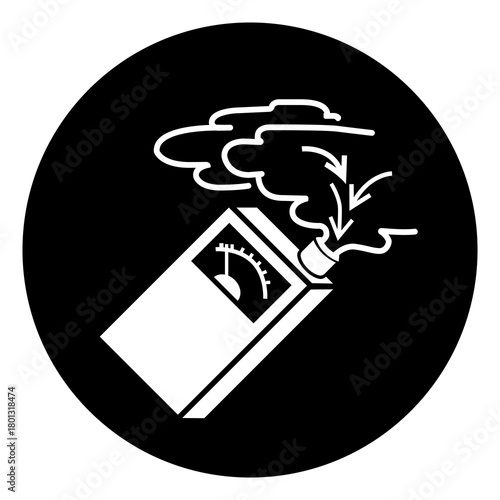 Use Gas Detector Symbol Sign, Vector Illustration, Isolated On White Background Label. EPS10