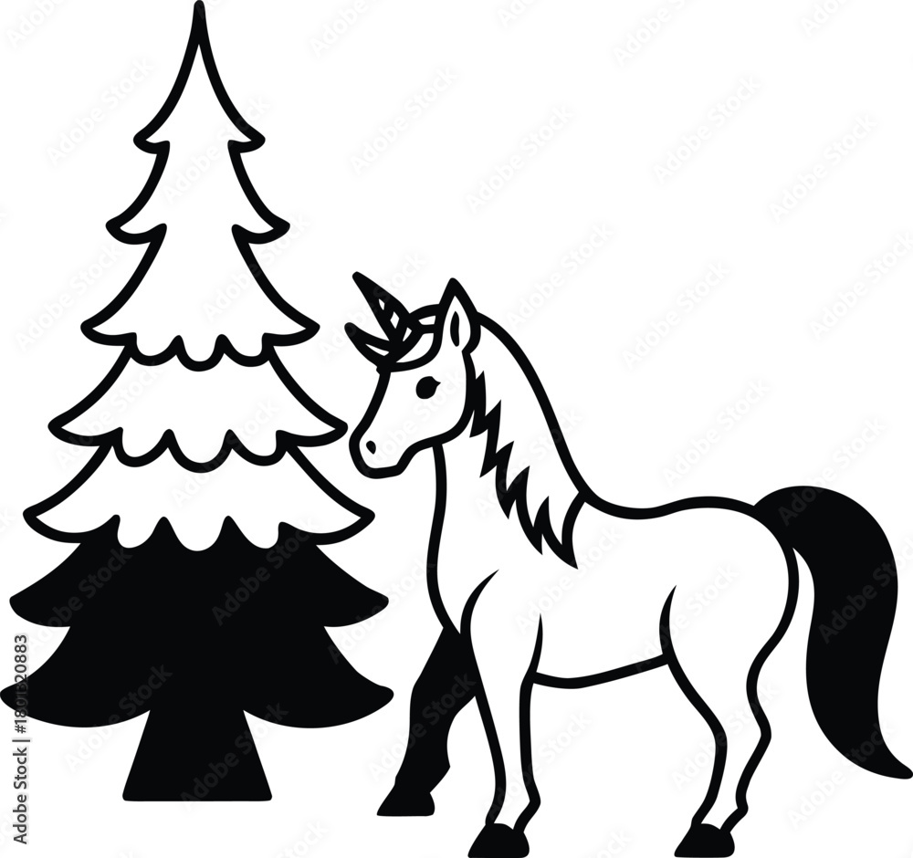 Obraz premium horse vector illustration
