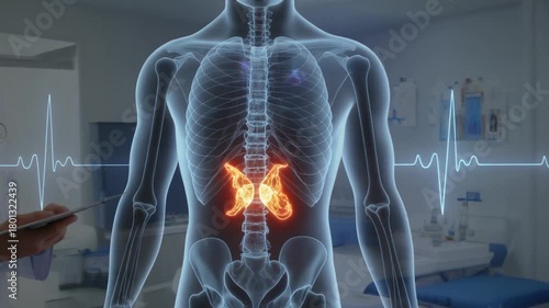 Medical Examination and Diagnosis - Doctor Analyzing Patients X-ray.